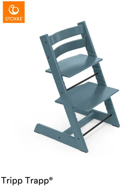 Hög stol bok - fjord blå