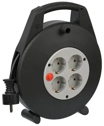 Brennenstuhl Kabeltrumma Vario Line 4fach 10m sch