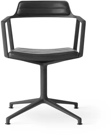 Vipp 452 Snurrstol Svart Läder