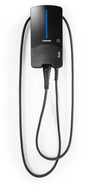 Webasto Pure Laddbox 11 kW Typ 2 Black Edition med 4,5 m kabel - Integrerad RCD-DD likströms skyddsrelä