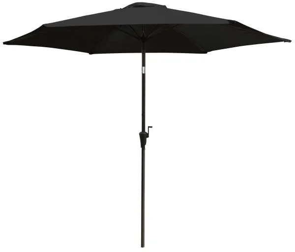 Parasol med lutning svart 3m